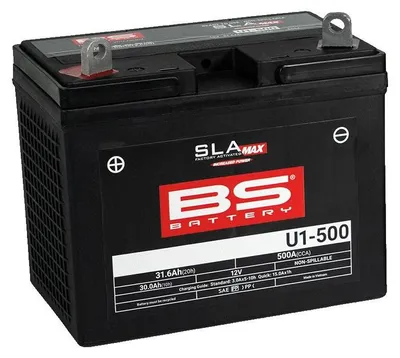 Obrázok produktu pre BS-BATTERY U1-500 12V 30Ah 500A (U1-500) 195x125x176mm L+ AGM bezúdržbová motobatéria