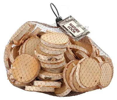 Produktbild von Creativ Company 50282, Unvollendeter handwerklicher Holzzuschnitt, Holz, Kiefer, Rund, 4,5 cm, 4 mm, 500 g