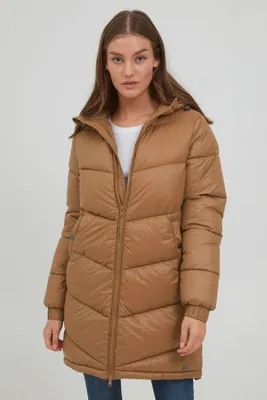 Produktbild von OXMO OXTabata Damen Steppmantel Wintermantel Winterjacke gefüttert mit hochabschließendem Kragen