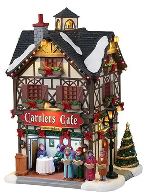 Productafbeelding van Carolers Cafe B/O (4.5V) Kersthuisje LEMAX