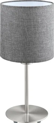Produktbild von EGLO Tischlampe Pasteri, Deko Tischleuchte, Textil Nachttischlampe, Lampe für Wohnzimmer und Schlafzimmer, E27