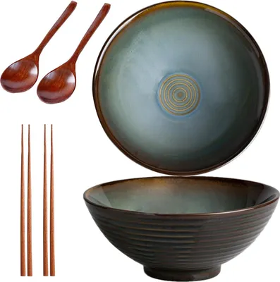 Produktbild von Keramische Schalen - Multifunktional - Set von 2 - Hitzebeständig - 1200 ml