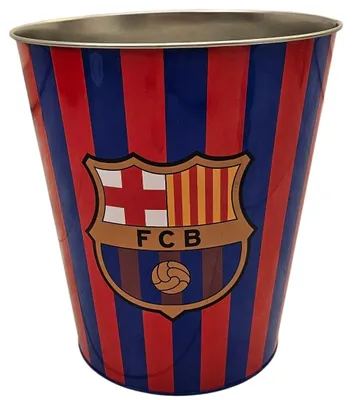 Zdjęcie produktu dla FC Barcelona Kosz na śmieci metalowy 26 cm Kibic Laliga Licencja