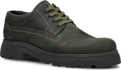 Produktbild von NAGABA Halbschuhe Herren Lederschuhe Echtleder für Herbst Frühling Khaki, 41