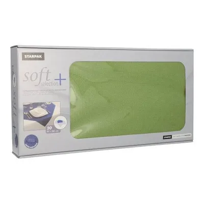 Produktbild von Papstar Mitteldecken, stoffähnlich, Vlies "soft selection plus" 80 cm x 80 cm olivgrün, 5 x 20 Stück