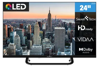 Produktbild von Smart Tech 24QV02VC QLED Fernseher 40 Zoll Smart TV VIDAA HD ready, 12 Volt und Triple-Tuner (2026)