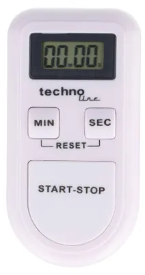 Produktbild von Technoline Timer KT100, weiss, Weiß, Digital, LCD, Tasten, 1 Kanäle, CE