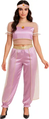 Produktbild von Wüstenprinzessin Traumkarneval Sheik Outfit Kostüm Fasching Accessoires, Größe: 36 - 38 (S) Farbe: Pink