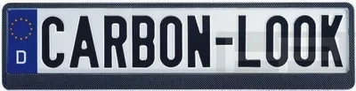 Image de Support de plaque d'immatriculation en carbone