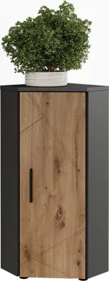 Zdjęcie produktu dla Vicco Irma szafa narożna środkowa, 33 x 81 cm z 3 półkami, antracyt/artisan