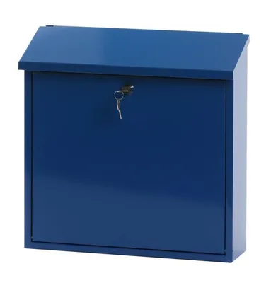 Produktbild von Wandbriefkasten, h 37 cm - Blau