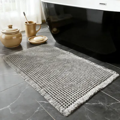 Productafbeelding van Antislip badmat, 50x80 cm, grijs
