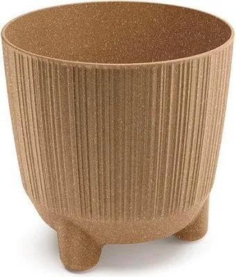Immagine prodotto di Vaso da fiori 14,5 cm RYFO N ECO WOOD DRF150NW-4665W naturoplastica PROSPERPLAST
