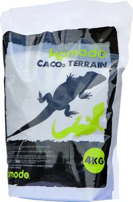 Obrázek produktu pro Komodo CaCo3 písek bílý - jedlý písek pro plazy komodo