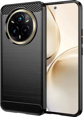 Produktbild von Carbon Shield TPU Hülle für Realme 14 Pro+ - Schwarz KP36928