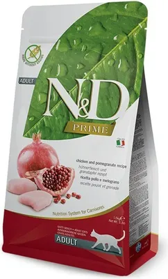 Zdjęcie produktu dla FARMINA N&D CAT PRIME KURCZAK I GRANAT DLA DOROSŁYCH 1,5 kg