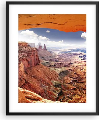 Produktbild von Gerahmtes Poster - Schwarzer Rahmen - Amerika arizona schlucht geologie - 40x50 cm - Wand Bild - Wanddeko - Wandbilder - Wandposter - Bilderrahmen - Bilder - Kunstdruck - Wandbild - P2BPA40x50-2645