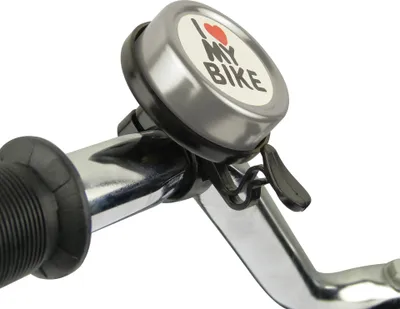 Produktbild von Dresco Fahrradklingel I Love My Bike Chrom