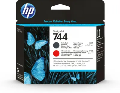 Obrázok produktu pre HP 744 DesignJet Druckkopf Schwarz/ChromaticRot