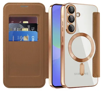 Produktbild von Techsuit – SmartMag Book Case Klapp-Schutzhülle für Samsung Galaxy A37 5G – braun