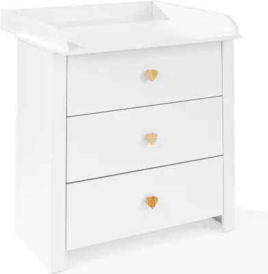 Zdjęcie produktu dla ATB Przewijak - Przewijak 101 x 85 x 75 cm - Kompletny zestaw do pokoju dziecięcego - Funkcjonalne meble do pokoju dziecięcego - Wygodny przewijak z szufladami