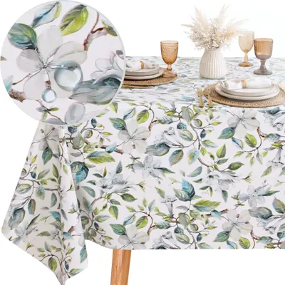 Obrázok produktu pre Ubrus 250x140 cm, zelené listy, PVC, pre záhradu