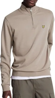 Zdjęcie produktu dla Lyle & Scott sweter beżowy jednokolorowy slim fit bawełna