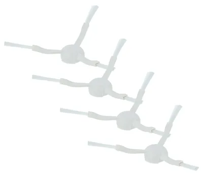 Produktbild von vhbw 4x Seitenbürste kompatibel mit Dreame D9, F9 Saugroboter - Reinigungsbürsten Set, weiß