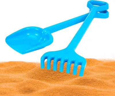 Zdjęcie produktu dla Zestaw Łopatka Grabie 50Cm Piasek Śnieg Liście Dla Dzieci Zabawa