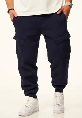 Produktbild von DAILY Baumwolle Herren Jogginghose als Cargohose - Lange Trainingshose Sweatpants Herren Freizeithose mit Bündchen aus Baumwolle im Regular-Fit