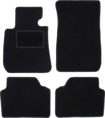 Obrázek produktu pro černé velurové rohože pro: E87 hatchback 2004-2011