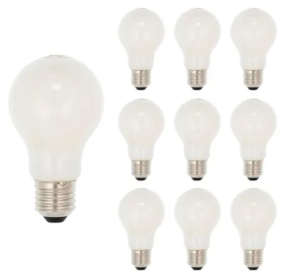 Productafbeelding van Vito Lighting LED Peerlamp A60 E27 Mat - 10W 980lm 2700K - Warmwit - Vervangt 70W - 10 stuks