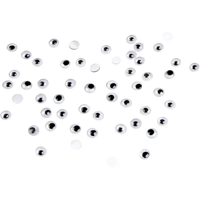 Produktbild von Wackelaugen, D: 7 mm, nicht klebend, 40Stck.