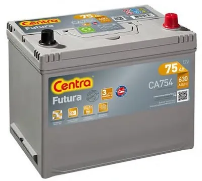 Produktbild von CENTRA Futura Starterbatterie 12V 75Ah 630A/EN D26 für Auto LKW Batterie