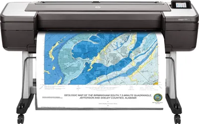 Immagine prodotto di HP DesignJet T1700dr PostScript - stampante per grandi formati da 1118 mm (44") - colore - getto d'inchiostro - 1118 x 1676 mm - 2400 x 1200 dpi - fino a 0,55 min/pagina - capacità: 2 rotoli - Gigabit LAN, USB host - taglierina