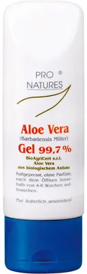 Image de PRO NATURES Gel d'aloe vera 99,7 %, 100 ml de gel