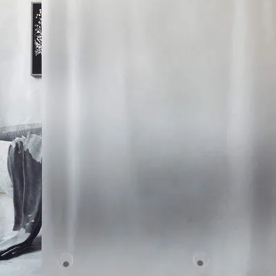 Produktbild von Unyqoos® Wasserdichter halbtransparenter Duschvorhang mit Gewichtsmagneten und Aufhängenden