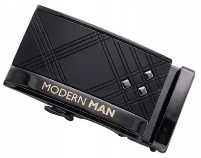 Obrázek produktu pro MODERN MAN Spona na opasek pánská automatická černá kovová elegantní