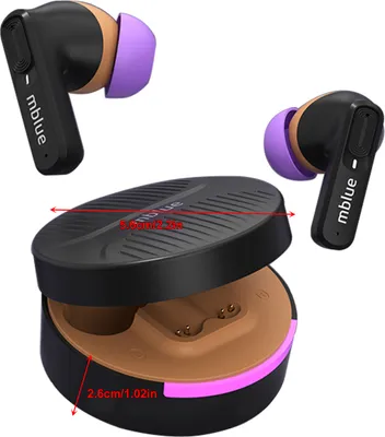 Zdjęcie produktu dla AR03PRO ANC Bezprzewodowe słuchawki douszne z redukcją szumów Słuchawki stereo obsługujące BT V5.3 Kompaktowe sportowe słuchawki do gier z dwoma trybami