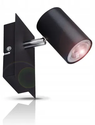 Produktbild von LightLogic OSLO Spot Decken-/Wandleuchte GU10 Schwarz