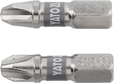 Produktbild von Schrauberbits PH3 25 mm, 2 Stück, S2-Stahl, vernickelt
