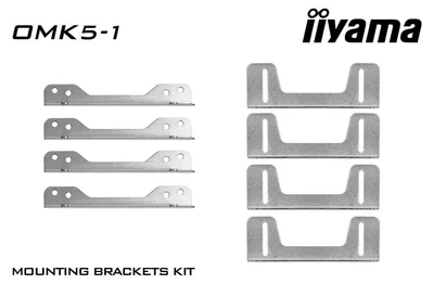 Obrázok produktu pre iiyama OMK5-1, Konzola, Strieborná, 105 mm, 36 mm, 8 kusov