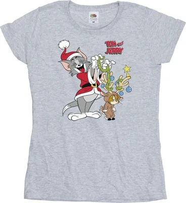 Produktbild von Tom & Jerry - T-Shirt für Damen BI43811 (S) (Grau)
