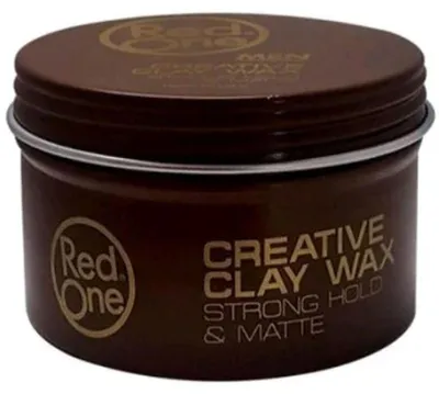 Productafbeelding van RedOne Creative Clay Wax: matte haarcrème voor heren – sterke hold en matte finish – 100 ml