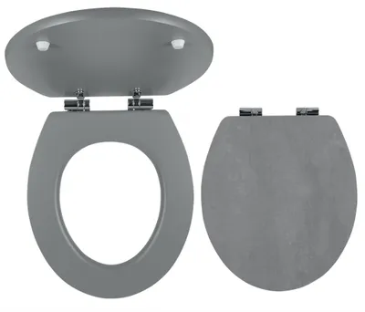 Produktbild von Novaservis WC-Sitz, MDF mit Aufdruck, Metall-Chrom-Scharniere WC/SOFTSTONE2