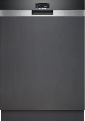 A front view of a Siemens dishwasher.