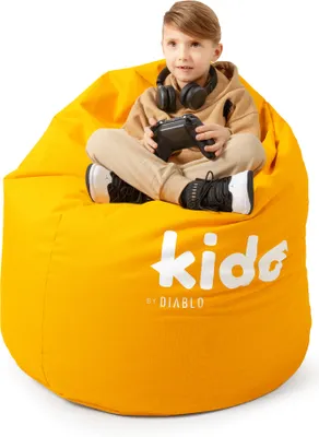 Produktbild von Kido By Diablo Kindersitzsack mit Füllung Sitzsack Gaming Sessel Beanbag Farbe: Gelb