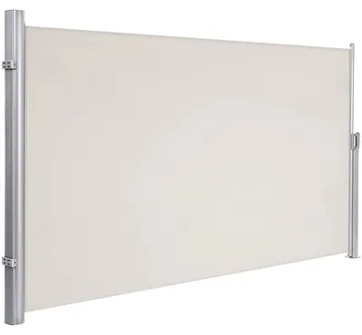 Obrázek produktu pro Boční markýza jako clona, ochrana proti slunci, barva béžová, rozměry 160 x 350 cm
