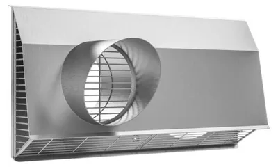 Image de ComfoEdge grille murale extérieure combinée acier inoxydable - Zehnder