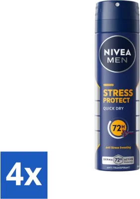 Immagine prodotto di Nivea - Uomo - Deodorante - Spray - Stress Protect - 150 ml - confezione risparmio - 4 pezzi